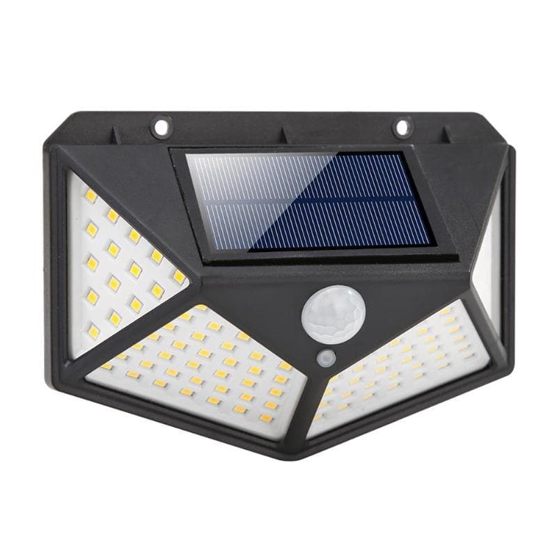 Zewnętrzna Lampa Z Czujnikiem Ruchu i Zmierzchu Solarna 100 Led